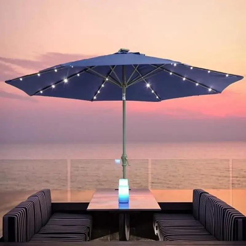 LED String Lights Patio Umbrella Lights Waterproof String Light  Patio Solar Umbrella Light for Outdoor Patio Camping Tent