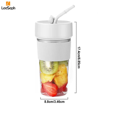 Portable Blender Cup, Electric Juicer Blender, Mini Blender Portable Blender For Shakes and Smoothies, for Home, Gym, Office