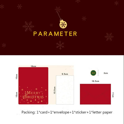 Birthday Party Supplies Best Wishes Thanksgiving Message Card Christmas Greeting Card Blessing Bronzing Merry Christmas