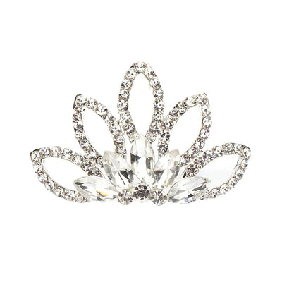 Wedding Jewelry for Girls Kids Gift Gem Princess Hairpin Tiara Crown Hair Comb Flower Crystal Rhinestone Hair Jewelry
