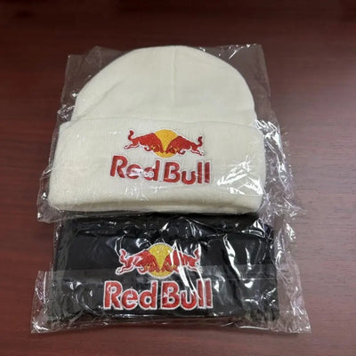 6 colors Red Bull pullover hat men's and women's autumn winter soft warm knitted Red Bull hat solid color Red Bull Beanie Hat