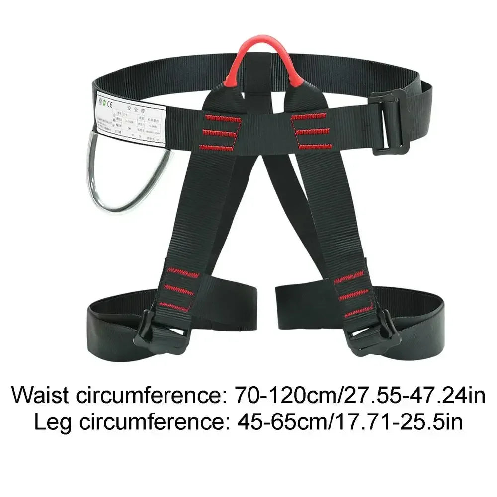 Outdoor Harness Sports Rock Climbing Half-Body Safety Protection Equipment Waist Support Aerial Survival Mountain Tools