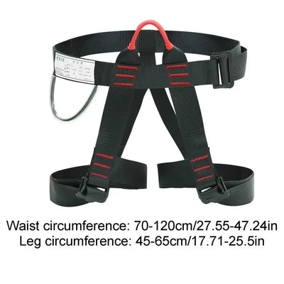 Outdoor Harness Sports Rock Climbing Half-Body Safety Protection Equipment Waist Support Aerial Survival Mountain Tools