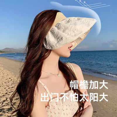 Sunscreen Hat Premium Women's Summer UV Protection Double-sided Shell Hat Sun Hat Empty Top Sun Hat Summer Eaves Hats for Women2
