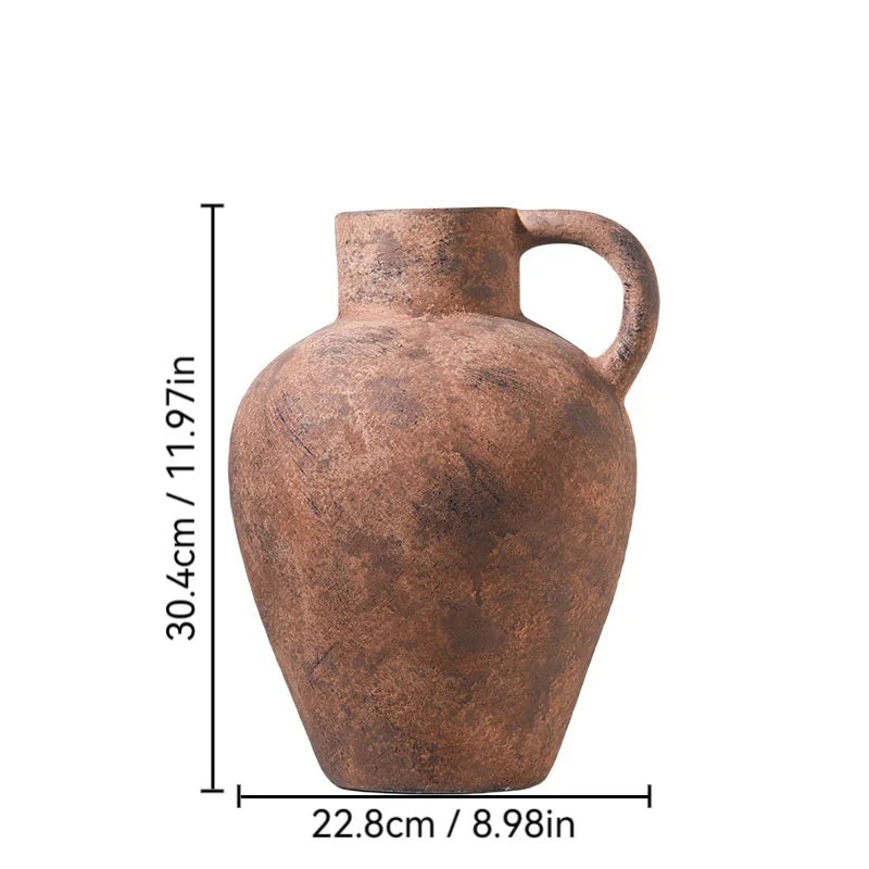 Ceramic Vases Retro Style Homestay Decorations Antique Hotel Art Flower Arrangements Home Decor Items