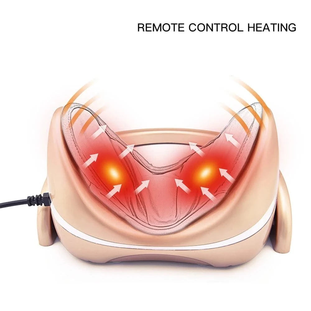 Electric Neck Massager Infrared Heating Airbag Neck Traction Vibration Shoulder Cervical Spine Shoulder Support Massager