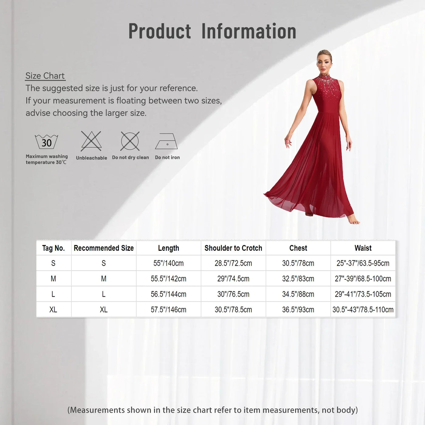 Women Lyrical Contemporary Ballroom Modern Dance Costume Dancing Prom Gown Side Split Maxi Dress for Ballet Gymnastics Skating