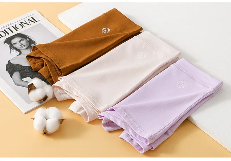 Women Boxers Underwear Cotton Breathable Ladies Safety Short Pants Female Seamless Underpants Solid Cozy Boyshorts Sexy Lingerie