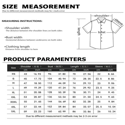 2025 linen men's shirt short sleeved new men's shirt fashionable casual street outdoor shirt linen - Elanique