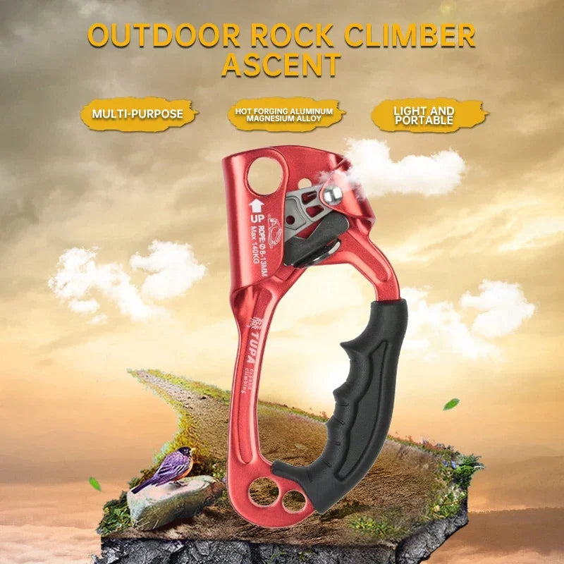Climbing Hand Ascender;Outdoor Mountaineering Ascender,right hand ascender,rope climber,outdoor mountaineering adventure climber