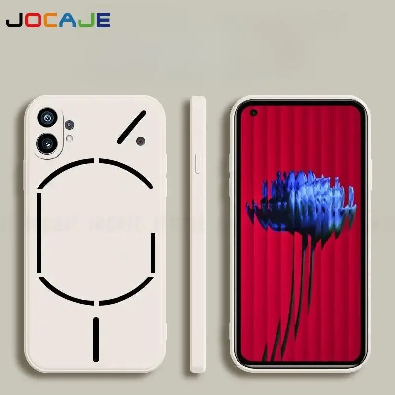 Liquid Silicone Phone Case For Nothing Phone 2 Slim Matte Cover For Nothing Phone 1 Protective Lens Camera Soft Phone Back Cover