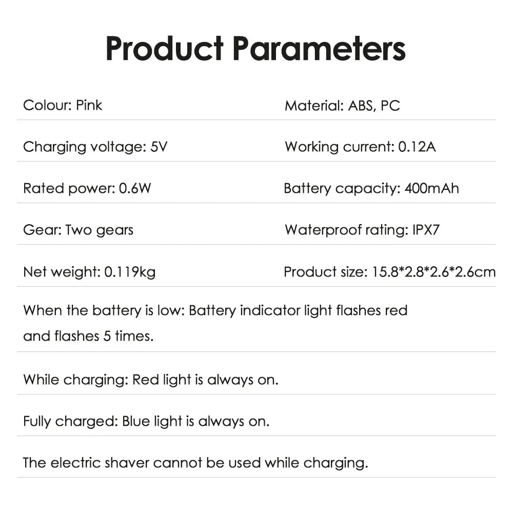 Electric Razors for Women Painless Ladies Epilator Facial Mustache Shaver Bikini Underarms Legs Trimmer Electric Hair Removal