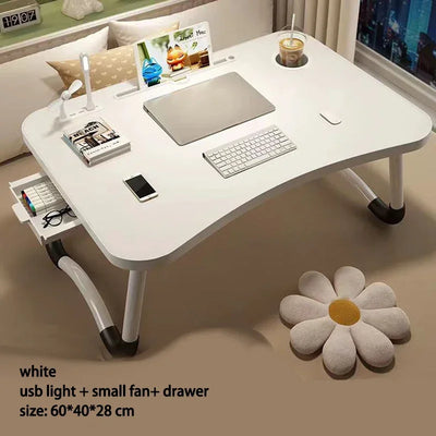 60cm Gaming Desk Home Folding Laptop Desk For Breakfast Bed Tray Height And Inclination Adjustable Folding Desk Tables Table