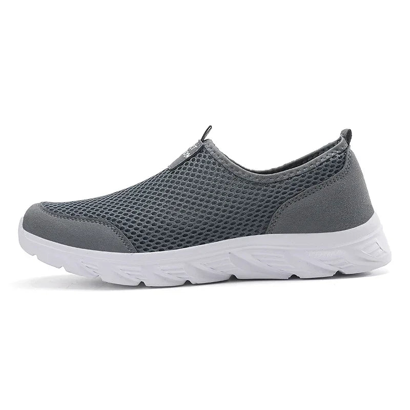 Summer Sneakers Men Shoes Breathable Mesh Lightweight Walking Casual Shoes Slip-On Driving Men's Loafers Zapatos Casuales