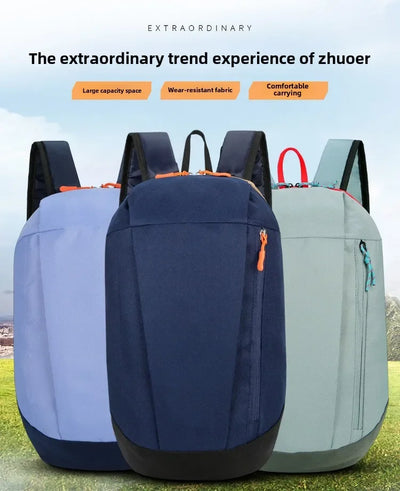 Mountaineering bag large capacity simple all-matching, fashionable, lightweight travel backpack, water splash resistant backpack