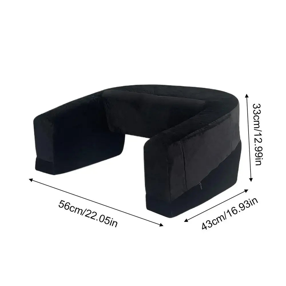 Laptop Pillow Reading Pillow With Side Pocket Ergonomic Cushion For Adults Working Study Bed Sofa Floor Dorm Living Room Bedroom