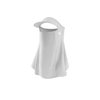Trendy UPF50+ Sun Protection Mask Breathable Ice Silk Anti-UV Neck Scarf Full Face Neck Protection Sunshade Face Mask Summer