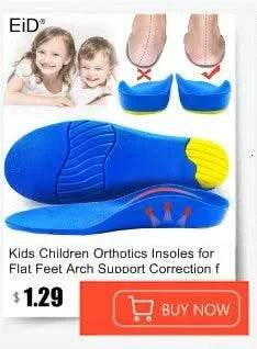 Kids Children 3D Orthopedic Insoles Arch Support insole for OX-Legs Flat Foot insoles Orthotic Pads Correction Health shoes pad