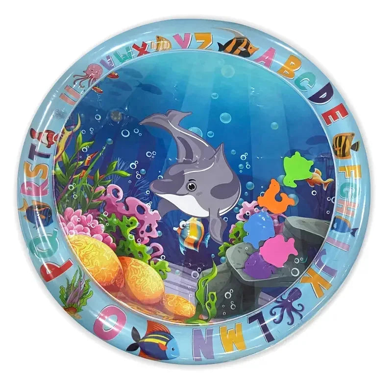 Baby Inflatable Cushion Water Play Mat Toy Infant Tummy Time Playmat  Fun Activity Education Toys for Boys Girls Birthday Gift