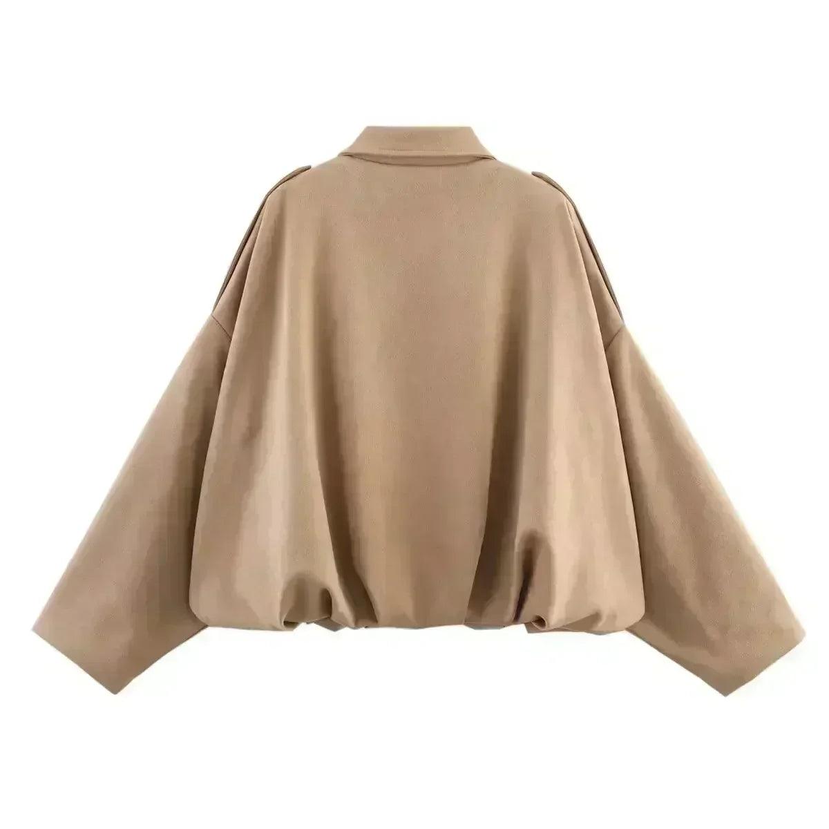 Women’s jackets spring chic elegant outerwear loose warm coat youth fashion