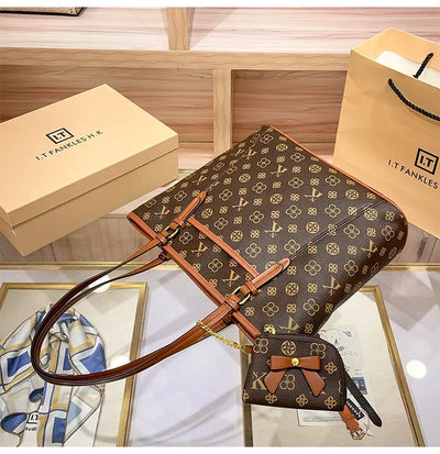 Brand handbag for women 2025 new spring/summer high-end texture retro designer single shoulder crossbody bag with large capacity