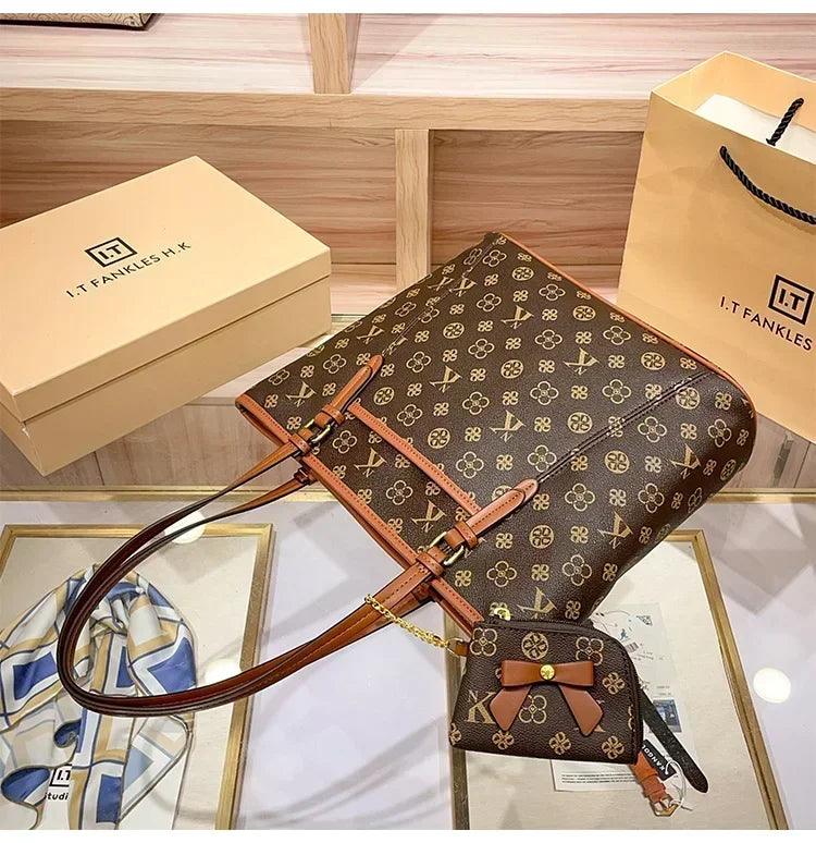Brand handbag for women 2025 new spring/summer high-end texture retro designer single shoulder crossbody bag with large