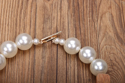 Statement Necklace Big Beads Handmade for Women Trendy Party Jewelry