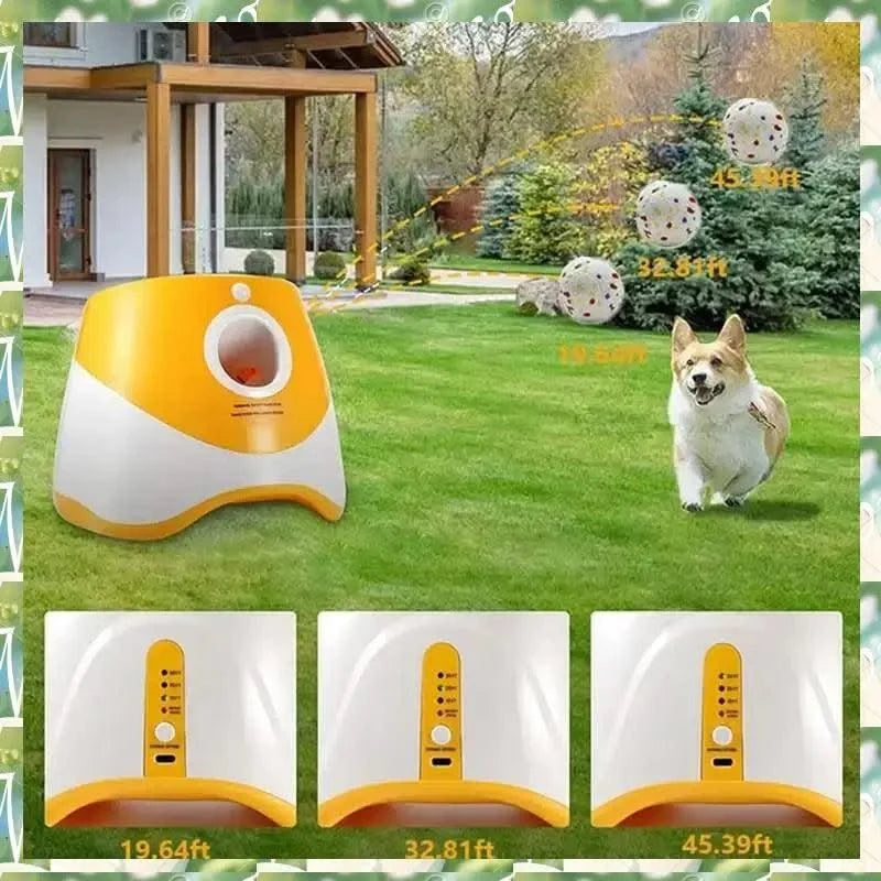 FIZP Automatic Tennis Ball Launcher Perfect Home Dog Toys Ball Launcher For Dog Outdoor Exercise & Training