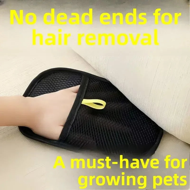Pet Grooming Gloves Dog Grooming Equipment Anti-static Pet Hair Removal Brushes for Cats and Dogs on Clothes Sofas Carpets Etc.