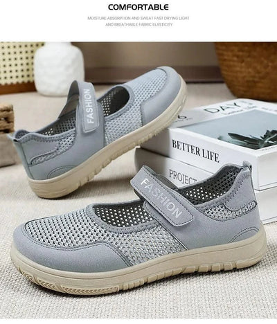 Women's Plus Size Wide Width Sandals Soft Sole Comfortable Mom Shoes Breathable Fabric Spring No Slip Chubby Feet Casual Walking