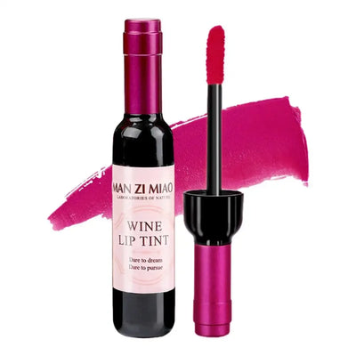 Wine Bottle Lip Stains Kit Wine Bottle Lip Gloss Set 6 Colors Wine Lip Stain Mini Matte Wine Bottles Lip Sticks Tint
