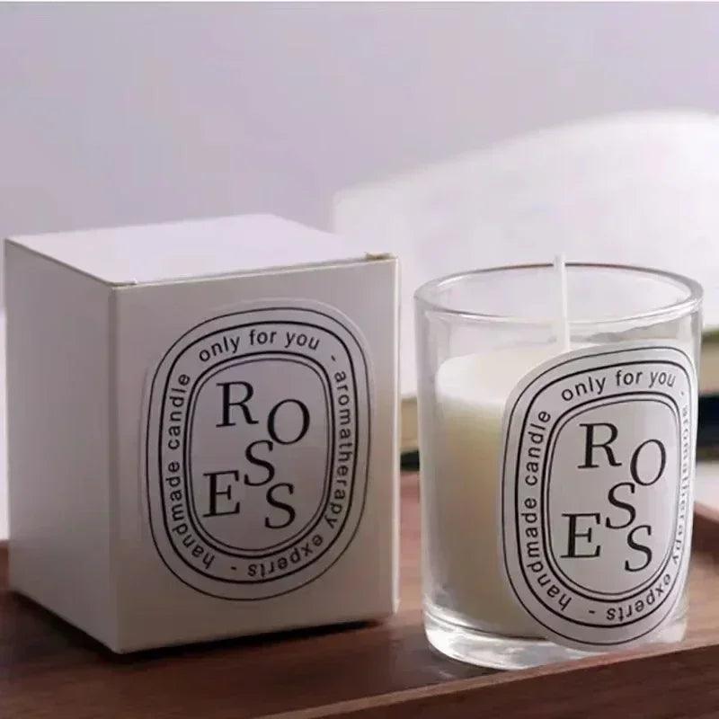 Transparent low flame candle romantic incense high beauty holiday guest gift premium