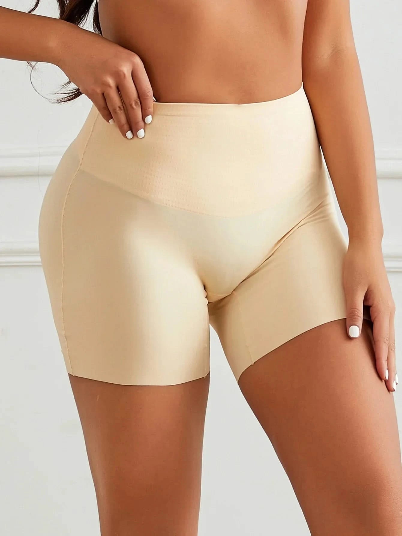 Flarixa Mid Rise Seamless Safety Shorts Boxer Briefs For Women Slip Shorts Tummy Control Shaping Panties Under the Dress Skirts