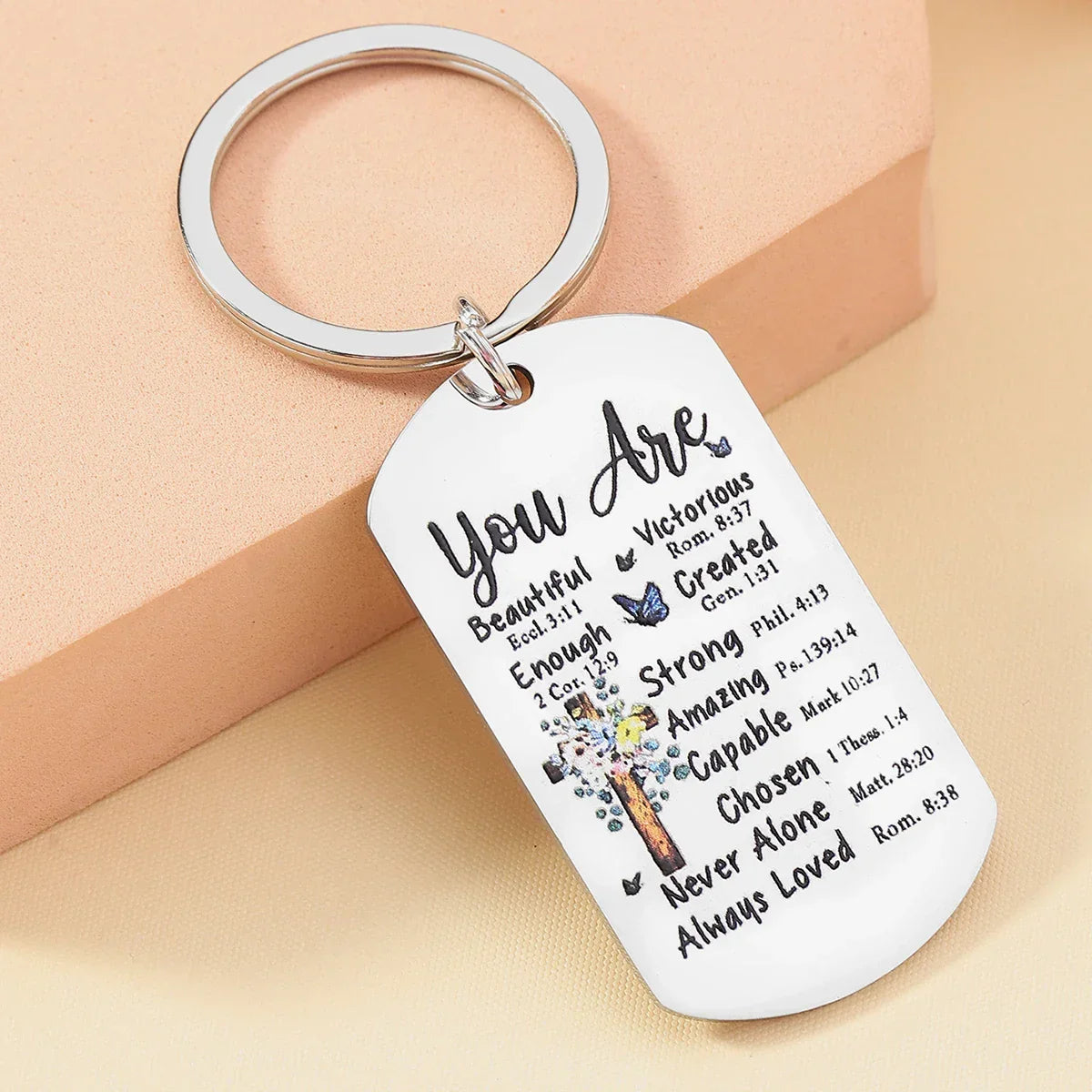 1Pc Christian Gifts for Women Friendship Gifts for Women Friends Female Besties Inspirational Christian Keychain for Best Friend