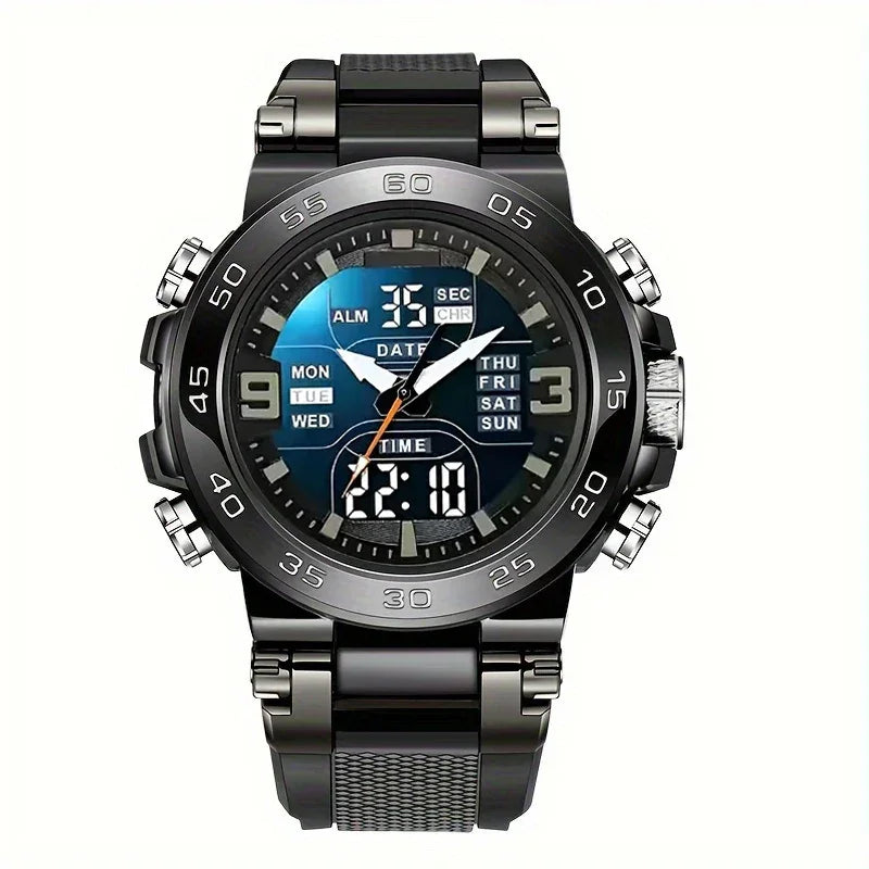 High-End Sports Watch for Teens - Multifunctional, Luminous Alarm, Digital Display,Battery Operated, Digital Movement Watch