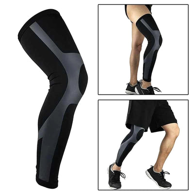 1 PC Outdoor Sport Whole Leg Compression Sleeve - Full Leg Knee Brace for Men Women, UV Leg Support Sleeves, Cycling Leg Warmers