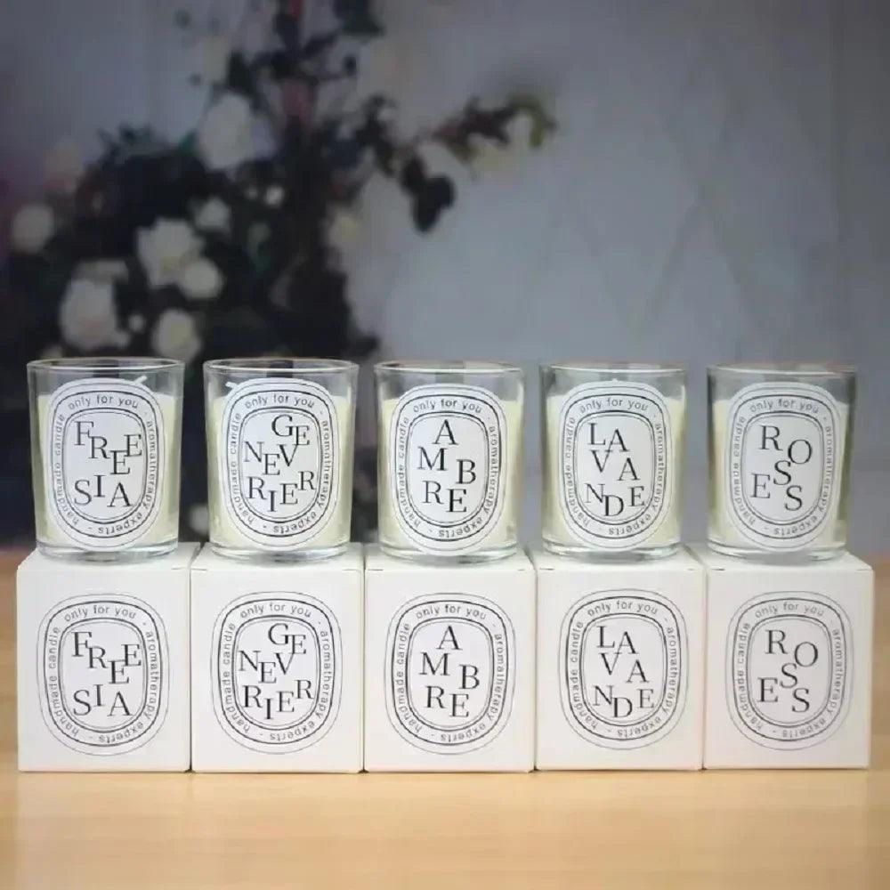 Transparent low flame candle romantic incense high beauty holiday guest gift premium