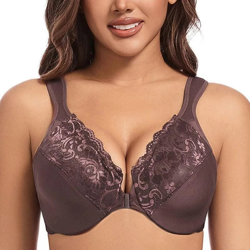 Front Closure Minimizer Bra for Women