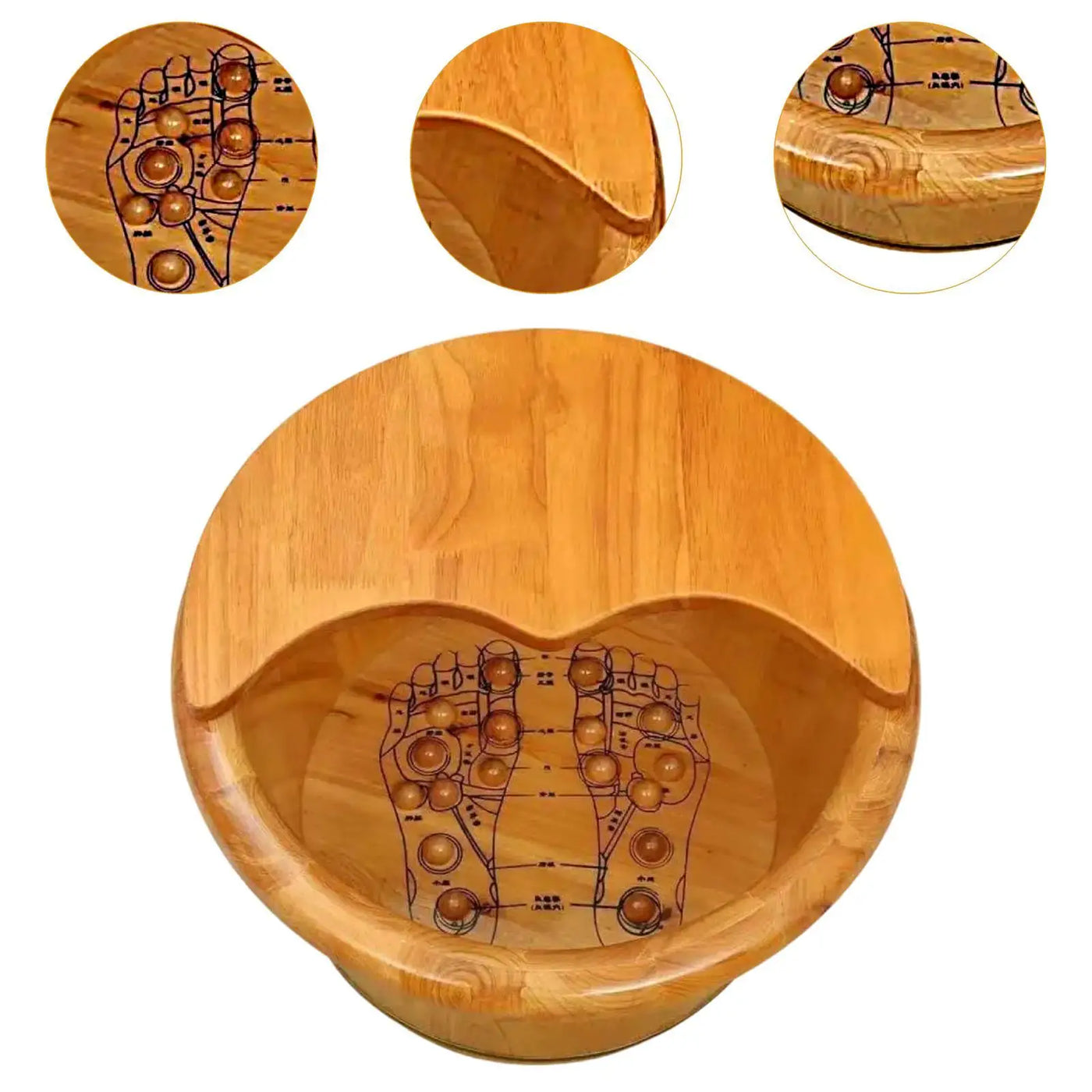 Wood Foot Bath Tub Sauna Foot Tub Household Foot Soaking Tub Footbath Basin for