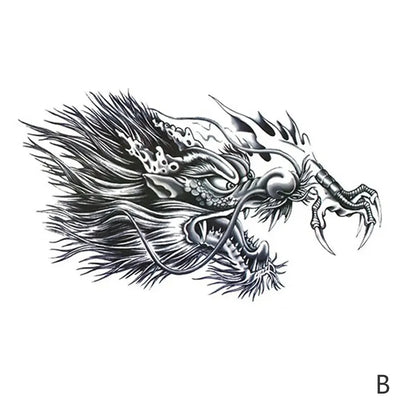 Temporary Tattoos Men Shoulder Tattoos Large Chest Body Sexy Tattoo Sticker Waterproof Tatoo Fake Make Up Pattern Stickers