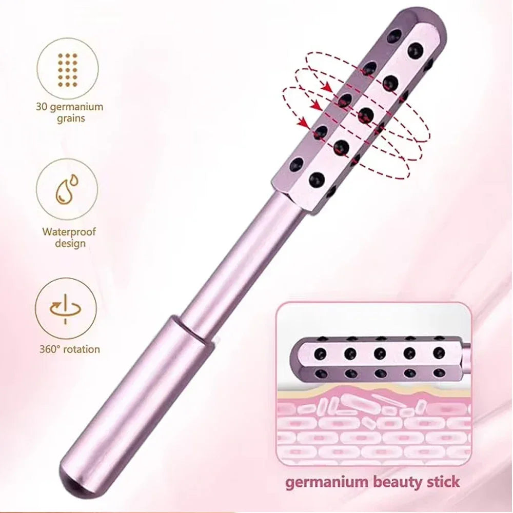 Face Massage Roller 30 Germanium Facial Firming Roller Face Lift Bar Anti Wrinkle Facial Massager Skin Care Tool Derma Rolling