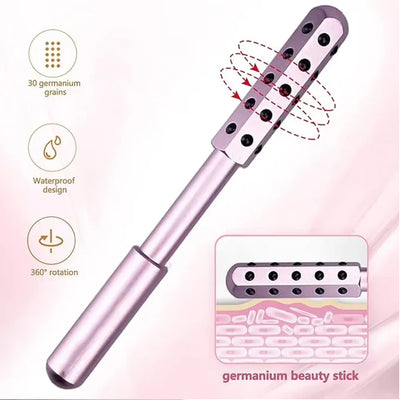 Face Massage Roller 30 Germanium Facial Firming Roller Face Lift Bar Anti Wrinkle Facial Massager Skin Care Tool Derma Rolling