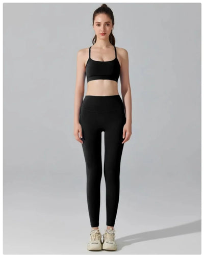 Women's Matching Activewear Set Sports Br a & High Waist Leg gings