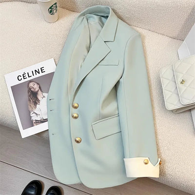 autumn long sleeve blazers outwears women 2025 fashion casual office lady jackets coats elegant
