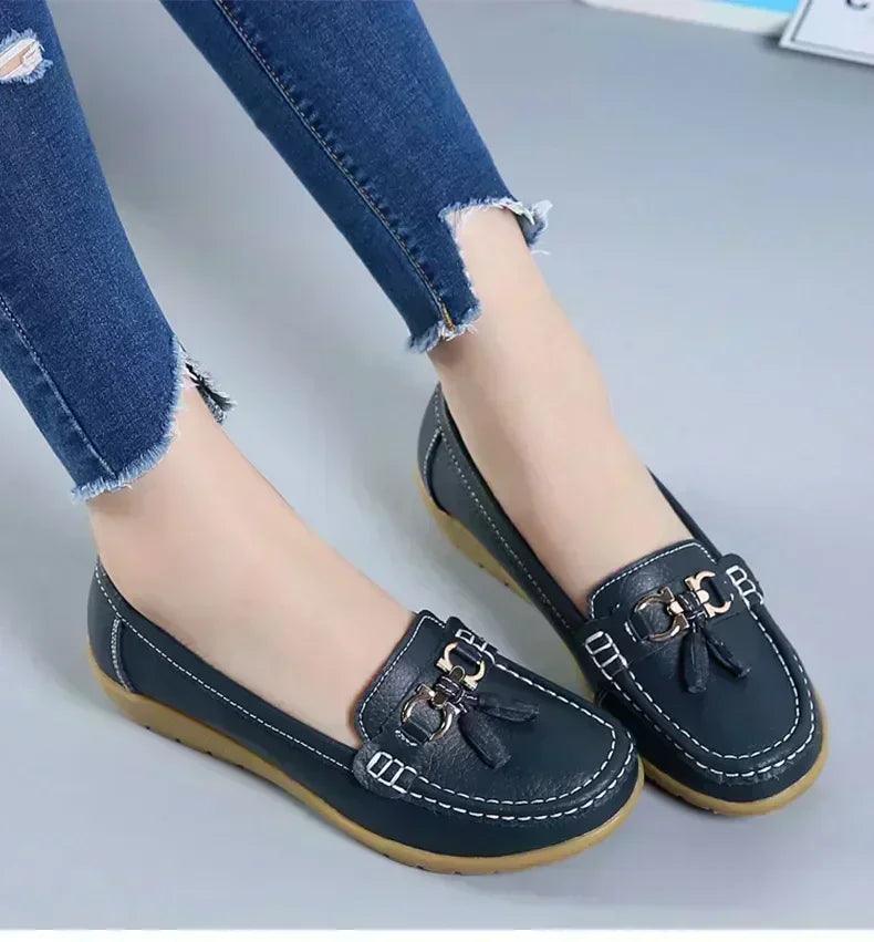 Women slip on loafers flat shoes moccasins casual sneakers