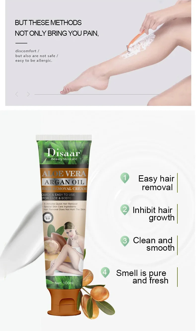 Permanent Hair Removal Cream Painless Intimate Parts Legs Body Armpit Depilatory For Man Women Whitening Body Care Products 100g