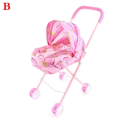 Baby Doll Stroller Applicable for 9-12inch Dolls or 25-30CM Baby Dolls Kids Girl