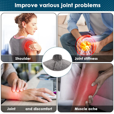 Heating Shoulder Neck Pad Electric Heated Shawl Wrap Neck Massager Hot Compress Cervical Warmer Relieve Fatigue Back Brace Tools
