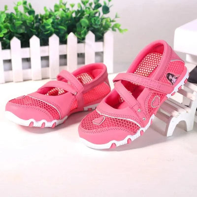 Cartoon Princess Non-slip Children Flat Shoes | Girls Summer Fashion | High Quality Mesh Sandals Kids
