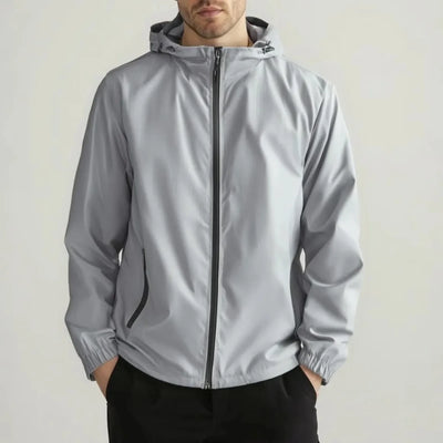 Men Summer Outdoor Reflective Jackets Thin Lightweight Loose Large-Sized Sun-Protective Clothing Waterproof Windbreaker Jackets